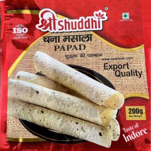 Chana Masala Papad