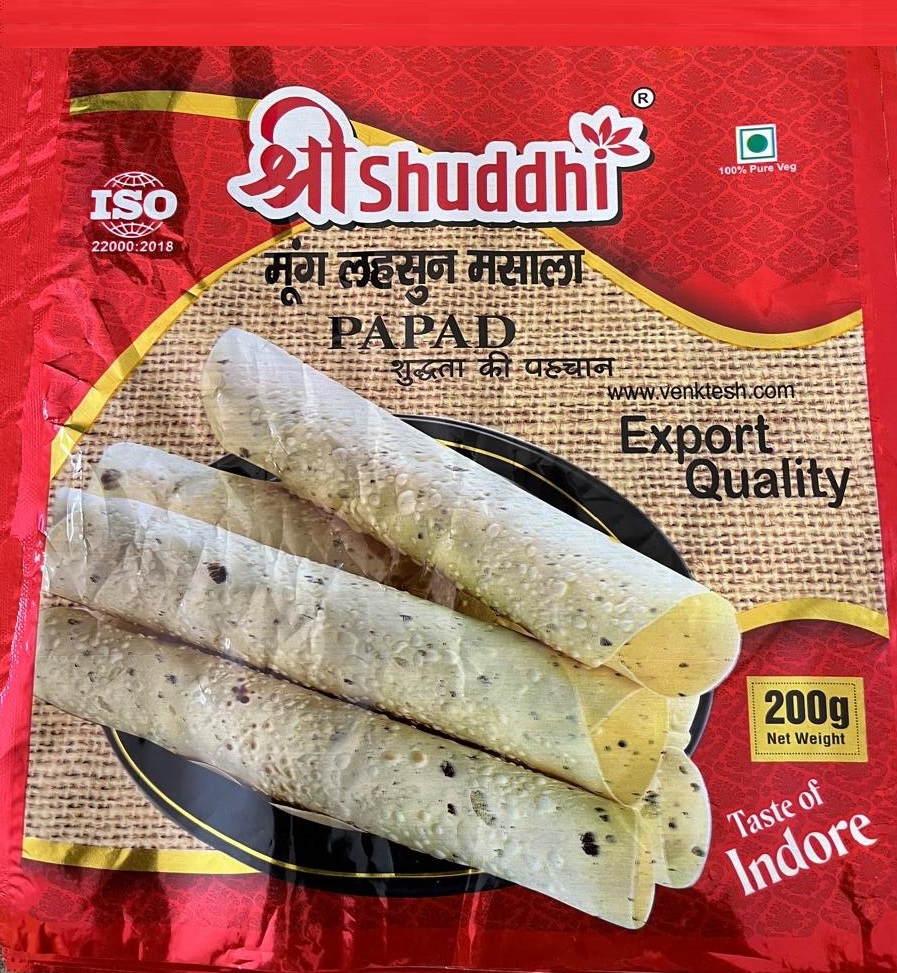 Moong Lehsun Masala Papad
