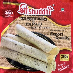 Chana Lehsun Masala Papad